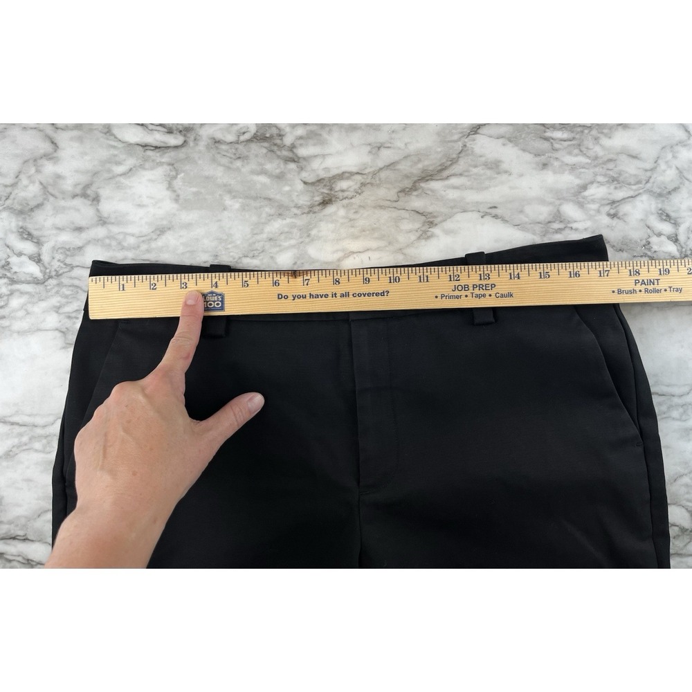 VINCE Women's Cotton Stretch Cropped Utility Pant Wide Leg Black Minimalist 12 - Picture 8 of 10